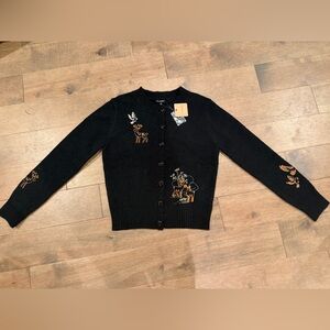 NWT Blu Pepper forest Embroidered Cardigan - Medium